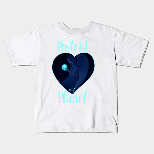 Protect our Planet Earth Day Kids T-Shirt by creative